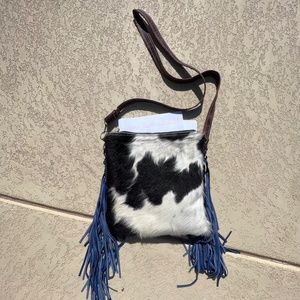 Dancing Cactus Designs Cowhide Crossbody Purse